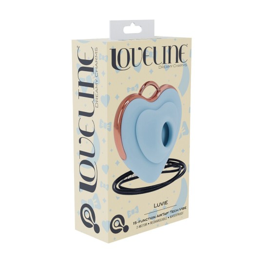 LUVIE - HEART-SHAPED AIRTAP VIBRATOR - BLUE