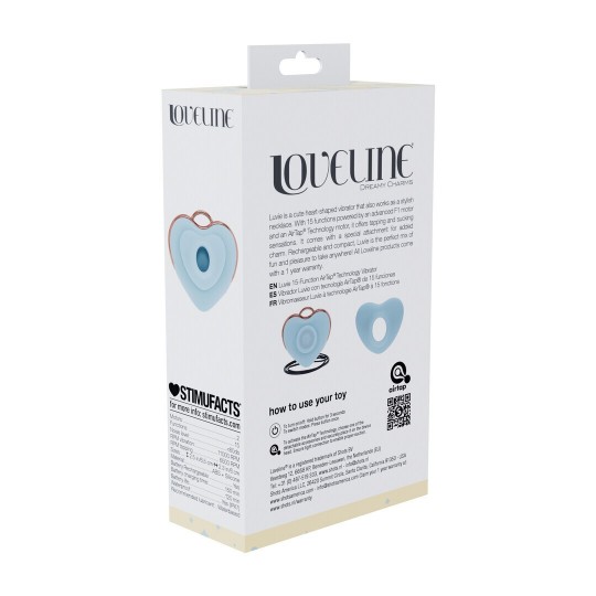 LUVIE - HEART-SHAPED AIRTAP VIBRATOR - BLUE