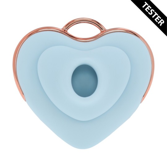 LUVIE - HEART-SHAPED AIRTAP VIBRATOR - BLUE - TESTER