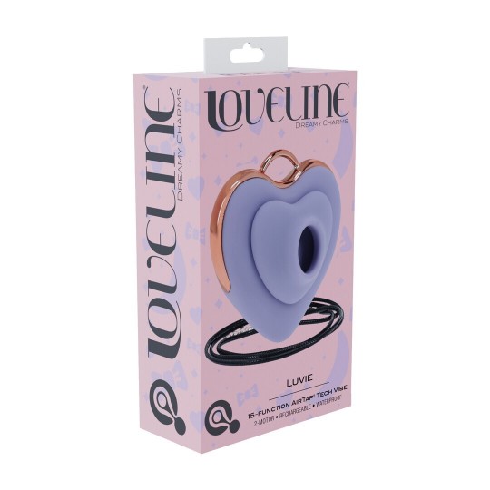 LUVIE - HEART-SHAPED AIRTAP VIBRATOR - LAVENDER