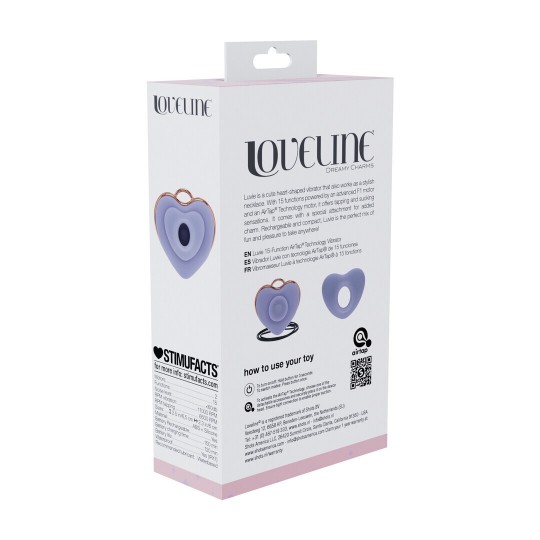 LUVIE - HEART-SHAPED AIRTAP VIBRATOR - LAVENDER