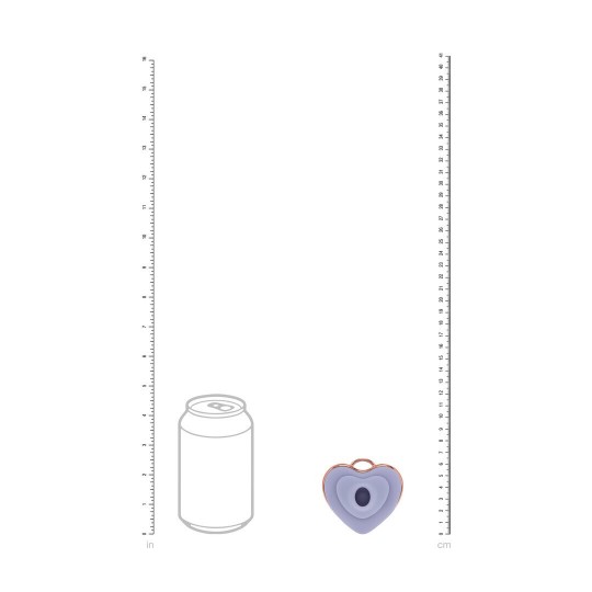 LUVIE - HEART-SHAPED AIRTAP VIBRATOR - LAVENDER