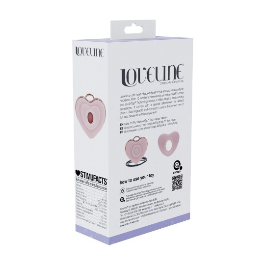LUVIE - HEART-SHAPED AIRTAP VIBRATOR - PINK