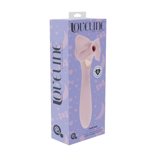 DARLING - AIRTAP WAND VIBRATOR WITH FIVE HEAD ATTACHMENTS - PINK