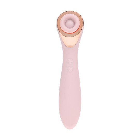 DARLING - AIRTAP WAND VIBRATOR WITH FIVE HEAD ATTACHMENTS - PINK