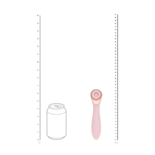 DARLING - AIRTAP WAND VIBRATOR WITH FIVE HEAD ATTACHMENTS - PINK