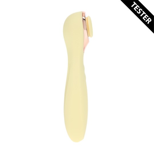 DARLING - AIRTAP WAND VIBRATOR WITH FIVE HEAD ATTACHMENTS - YELLOW - TESTER