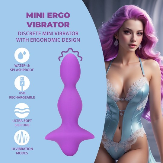 MINI ERGO VIBRATOR - SWEET AMETHYST