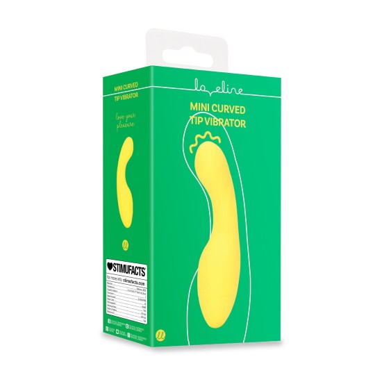 MINI CURVED TIP VIBRATOR - FLIRTY BANANA