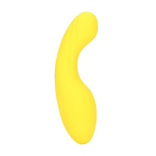 MINI CURVED TIP VIBRATOR - FLIRTY BANANA