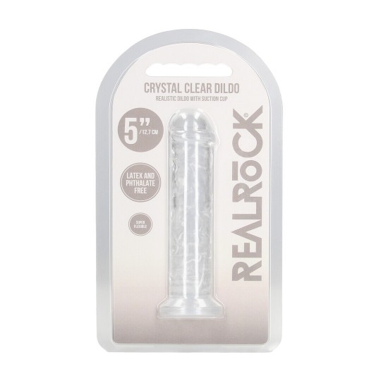 REALISTIC DILDO - 5 / 12,7 CM - TRANSPARENT
