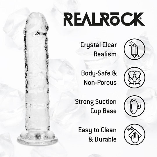REALISTIC DILDO - 5 / 12,7 CM - TRANSPARENT