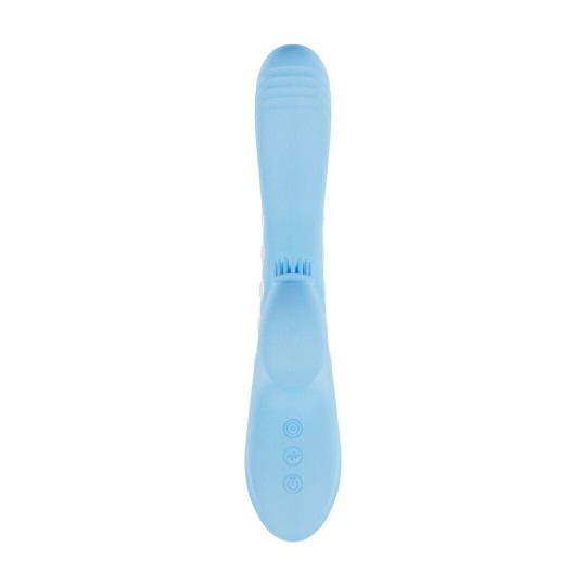 ANDRIA - G-SPOT VIBRATING AND TAP CLIT STIMULATOR WITH LED - BLUE