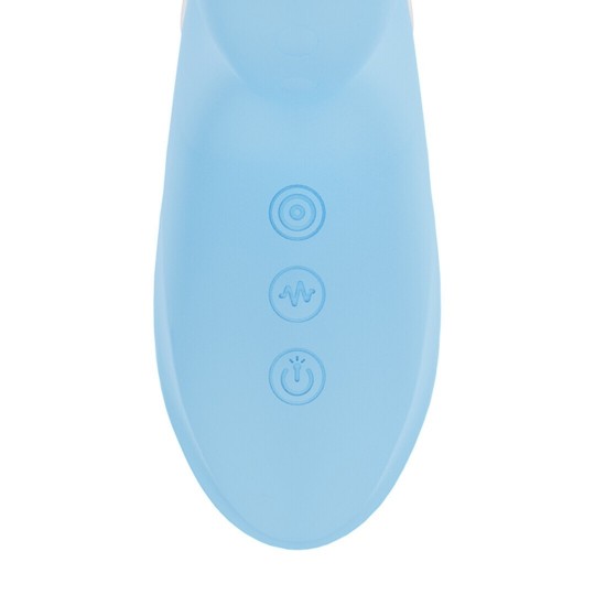 ANDRIA - G-SPOT VIBRATING AND TAP CLIT STIMULATOR WITH LED - BLUE