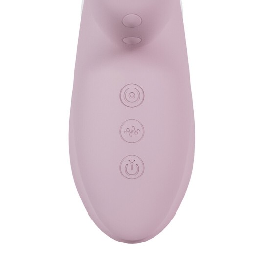 ANDRIA - G-SPOT VIBRATING AND TAP CLIT STIMULATOR WITH LED - PINK