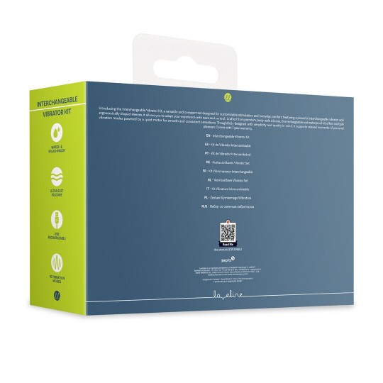 INTERCHANGEABLE VIBRATOR KIT - BLUE/GREY