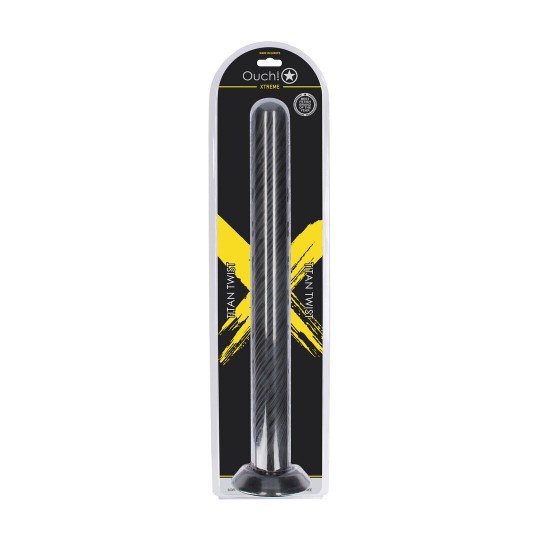 TITAN TWIST - ANAL PLUG - 48 CM - BLACK