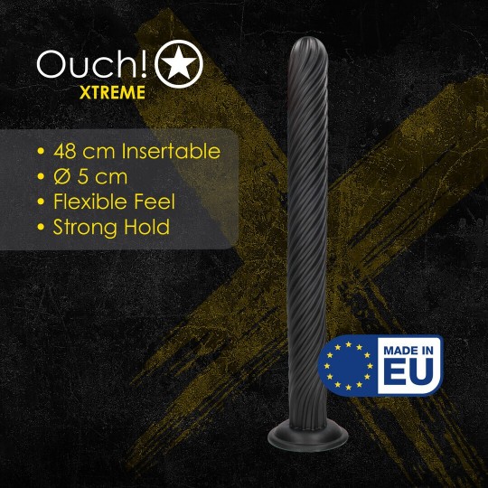 TITAN TWIST - ANAL PLUG - 48 CM - BLACK