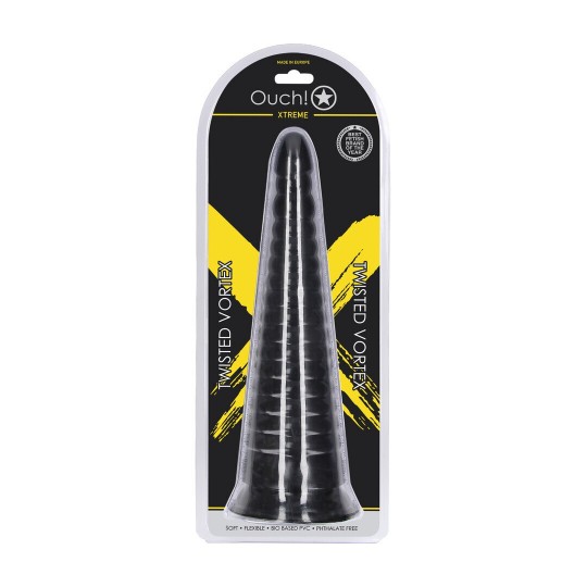 TWISTED VORTEX - ANAL PLUG - 30 CM - BLACK