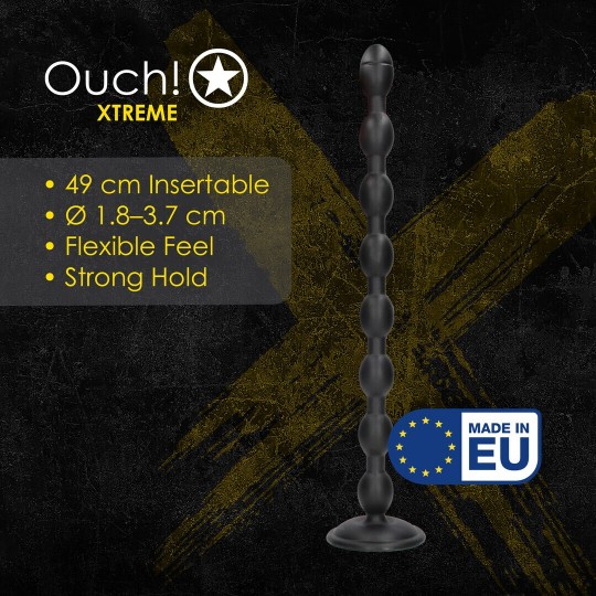 CHAIN REACTION - ANAL PLUG - 49 CM - BLACK
