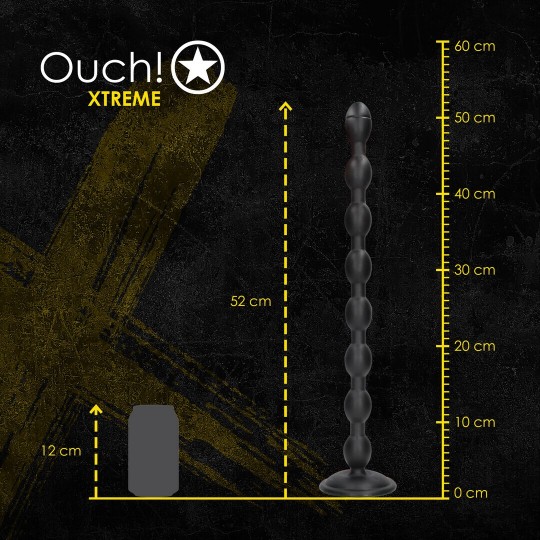 CHAIN REACTION - ANAL PLUG - 49 CM - BLACK