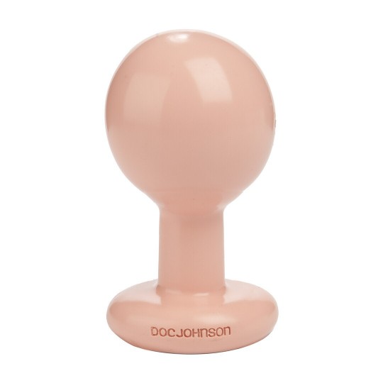 THE CLASSIC - ROUND BUTT PLUG - MEDIUM - CREAM