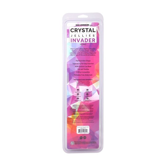INVADER - FANTASY DILDO - 8.5 / 21,6 CM - PURPLE