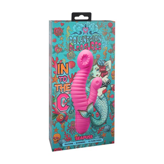 INTO THE C - SEAPUSS - WARMING RIPPLED RABBIT VIBRATOR - PURPLE