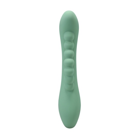 INTO THE C - KAKUI ME - WARMING BEADED RABBIT VIBRATOR - KELP GREEN