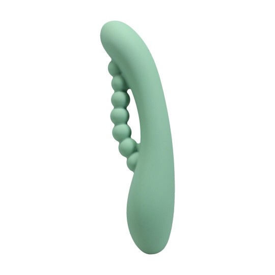 INTO THE C - KAKUI ME - WARMING BEADED RABBIT VIBRATOR - KELP GREEN