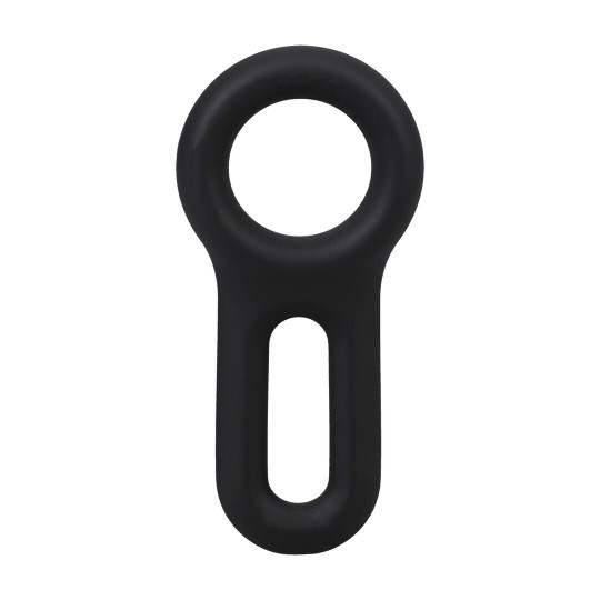 THE KEYHOLE - SILICONE COCKRING - BLACK