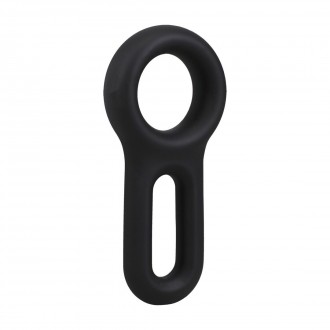 THE KEYHOLE - SILICONE COCKRING - BLACK