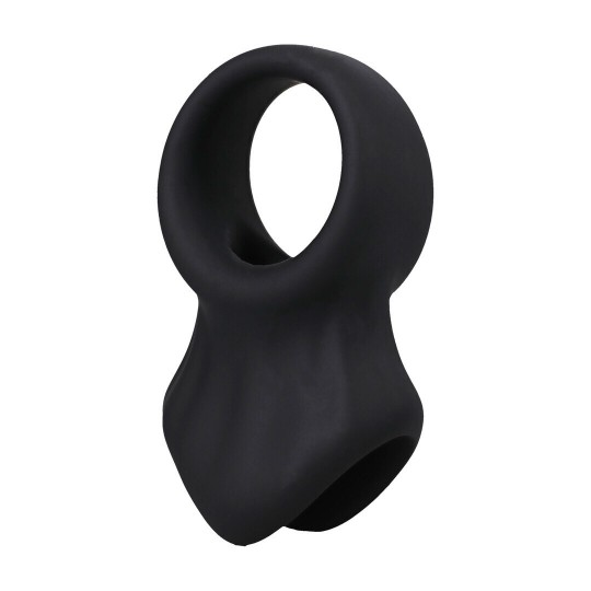 THE PRESENTER - SILICONE COCKRING - BLACK