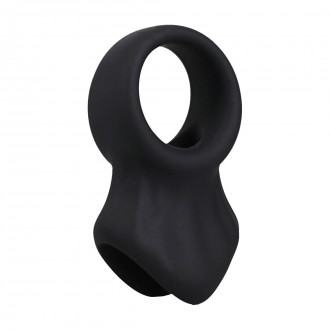 THE PRESENTER - SILICONE COCKRING - BLACK