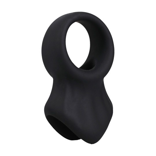 THE PRESENTER - SILICONE COCKRING - BLACK