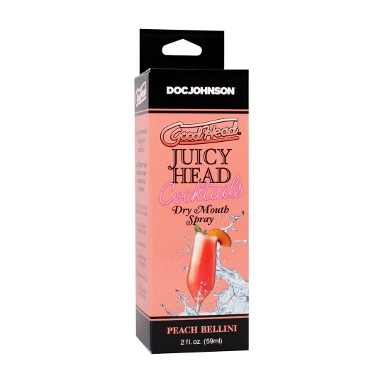 JUICY HEAD - COCKTAILS - DRY MOUTH SPRAY - PEACH BELLINI - 2 FL OZ / 59 ML