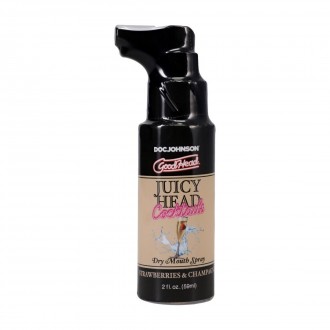 JUICY HEAD - COCKTAILS - DRY MOUTH SPRAY - STRAWBERRIES AND CHAMPAGNE - 2 FL OZ / 59 ML