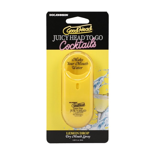 JUICY HEAD - COCKTAILS - DRY MOUTH SPRAY TO-GO - LEMON DROP - 0.3 FL OZ / 9 ML