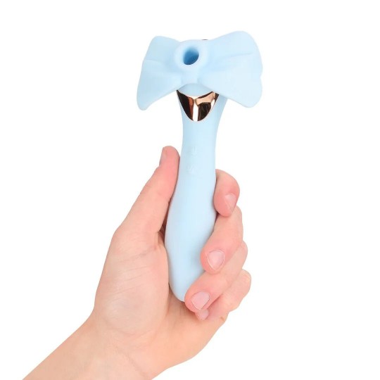 DARLING - AIRTAP WAND VIBRATOR WITH FIVE HEAD ATTACHMENTS - BLUE