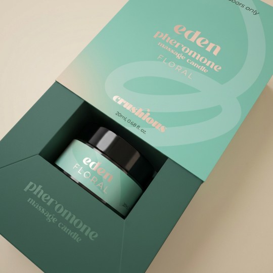 MASSAGEKERZE EDEN MIT PHEROMONEN UND BLUMENAROMA 20ML CRUSHIOUS