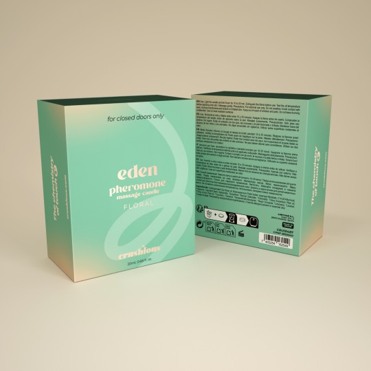 CANDELA DA MASSAGGIO EDEN CON FEROMONI E PROFUMO FLOREALE 20ML CRUSHIOUS