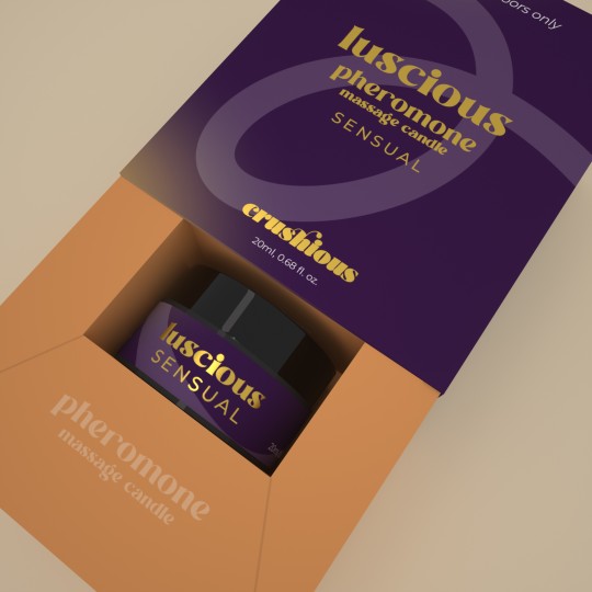 CANDELA DA MASSAGGIO LUSCIOUS CON FEROMONI E PROFUMO SENSUALE 20ML CRUSHIOUS