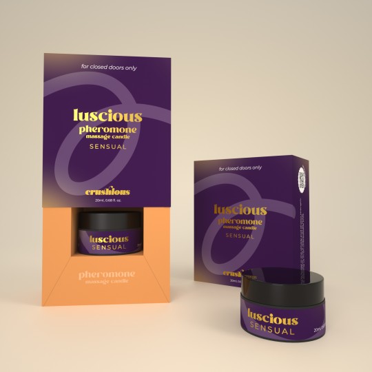 MASSAGEKERZE LUSCIOUS MIT PHEROMONEN UND SINNLICHE AROMEN 20ML CRUSHIOUS