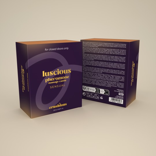 MASSAGEKERZE LUSCIOUS MIT PHEROMONEN UND SINNLICHE AROMEN 20ML CRUSHIOUS