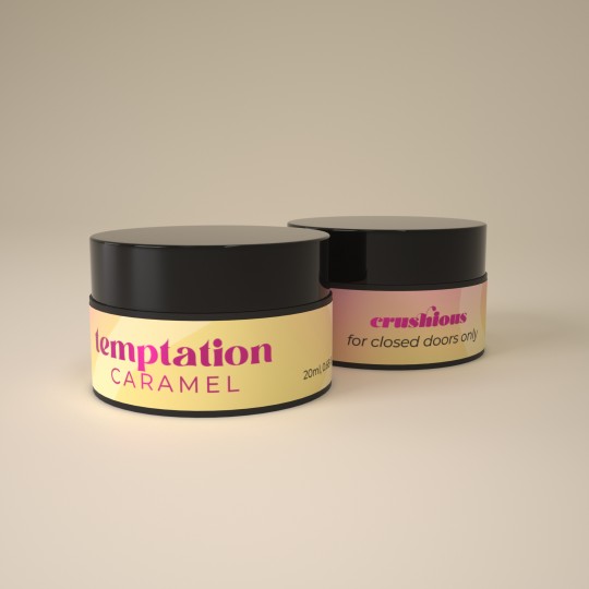 MASSAGEKERZE TEMPTATION MIT PHEROMONEN UND KARAMELLAROMA 20ML CRUSHIOUS