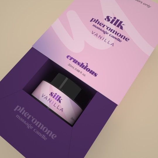 CANDELA DA MASSAGGIO SILK CON FEROMONI E PROFUMO DI VANIGLIA 20 ML CRUSHIOUS