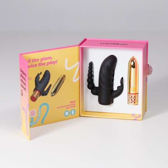 ROMANOV VIBRADOR CLÁSSICO COM MANGA DE SILICONE AMOVÍVEL CRUSHIOUS