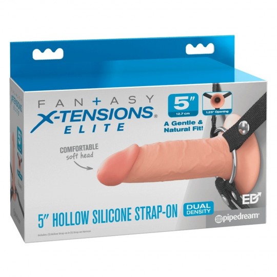 HOLLOW SILICONE STRAP-ON