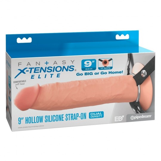 HOLLOW SILICONE STRAP-ON