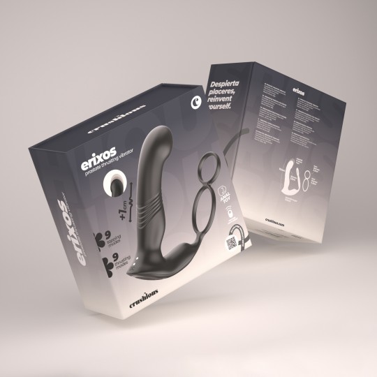 VIBRATORE PROSTATICO CON TELECOMANDO ERIXOS CRUSHIOUS
